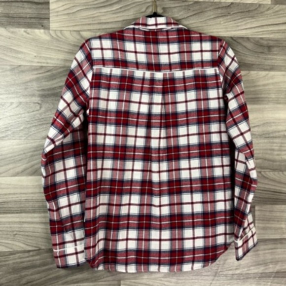 UGG Womens Pajama Shirt Red Plaid Button Up Pocket Collared Long Sleeve XS New‎ - Picture 6 of 12